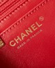 CHANEL 24P Kelly Lychee Leather Bag AS4711 16x21x9.5cm