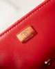 CHANEL 24P Kelly Lychee Leather Bag AS4711 16x21x9.5cm