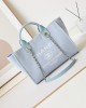 CHANEL Beach Bag Glacier Blue AS3257 Size 33cm