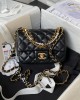 CHANEL 24P Pearl Chain Mini Bag AS4385 12.5x17x5cm