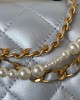 CHANEL 24P Pearl Chain Mini Bag AS4385 12.5x17x5cm