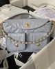 CHANEL 24P Hobo Hippie Messenger Bag AS4743 19x24x5cm