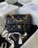 CHANEL 24P Pearl Chain Mini Bag AS4384 14.5x19.5x7.5cm