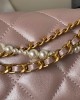 CHANEL 24P Pearl Chain Mini Bag AS4384 14.5x19.5x7.5cm