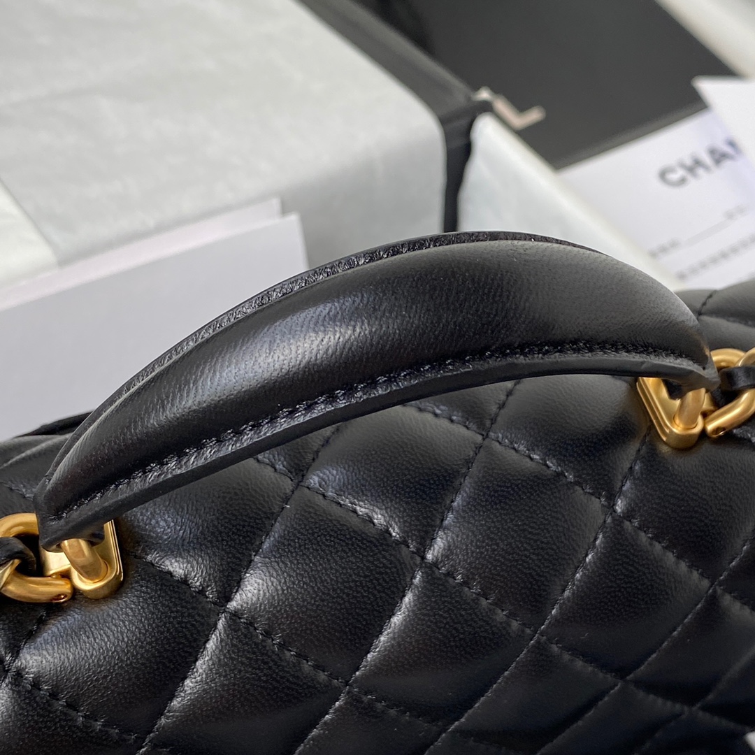 CHANEL Mini CF Handle Handbag AS2431 20x12x6cm