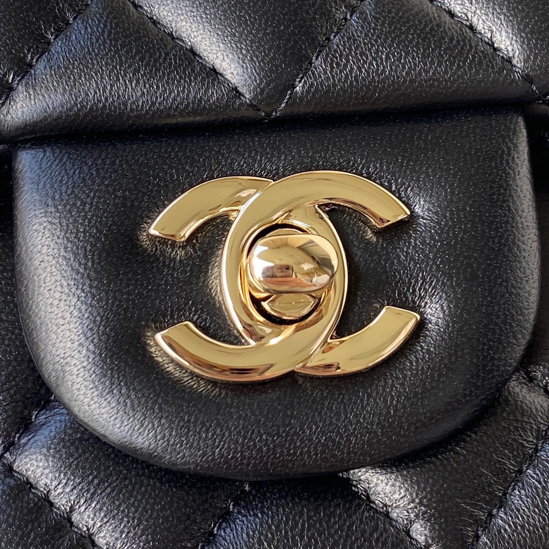 CHANEL Mini CF Handle Handbag AS2431 20x12x6cm