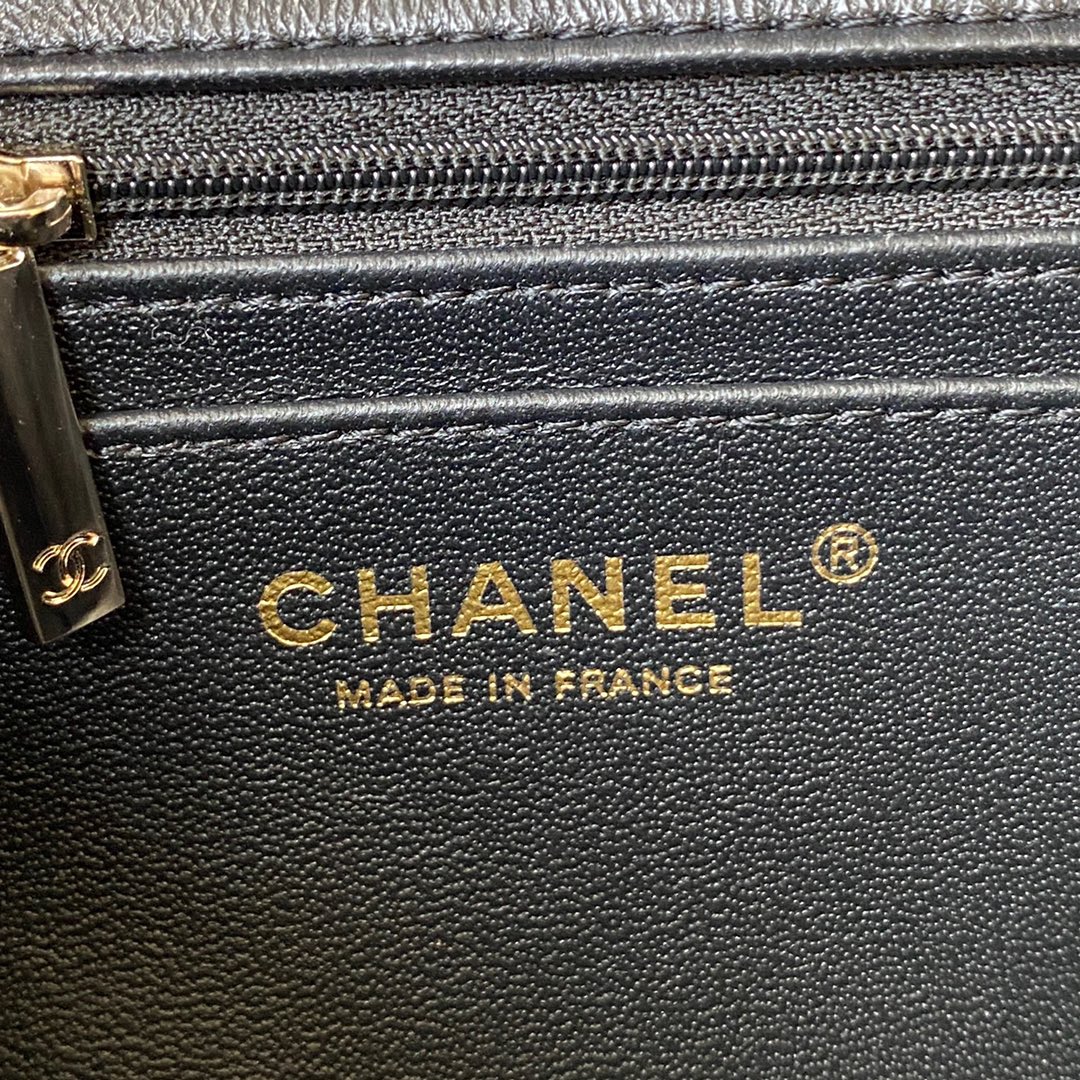 CHANEL Mini CF Handle Handbag AS2431 20x12x6cm