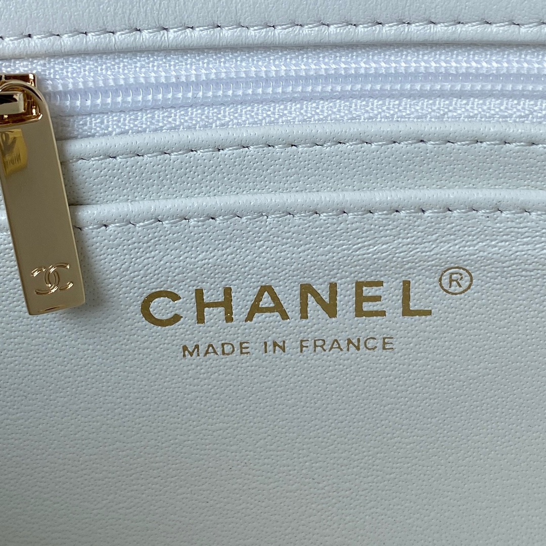 CHANEL Mini CF Handle Handbag AS2431 20x12x6cm