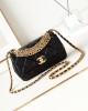 CHANEL 24C Rhinestone Handle Chain Bag AS4595 12x20x6cm