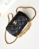 CHANEL 24C Rhinestone Handle Chain Bag AS4595 12x20x6cm