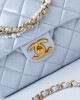 CHANEL 24P's Pearl T-Shirt Bag AS4384 14.5x19.5x7.5cm