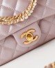 CHANEL 24P Pearl Square Fat T-Shirt Bag AS4385 12.5x17x5cm