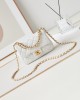 CHANEL 24P Pearl Square Fat T-Shirt Bag AS4385 12.5x17x5cm