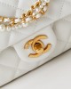 CHANEL 24P Pearl Square Fat T-Shirt Bag AS4385 12.5x17x5cm