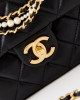 CHANEL 24P Pearl T-Shirt Bag AS4384 14.5x19.5x7.5cm