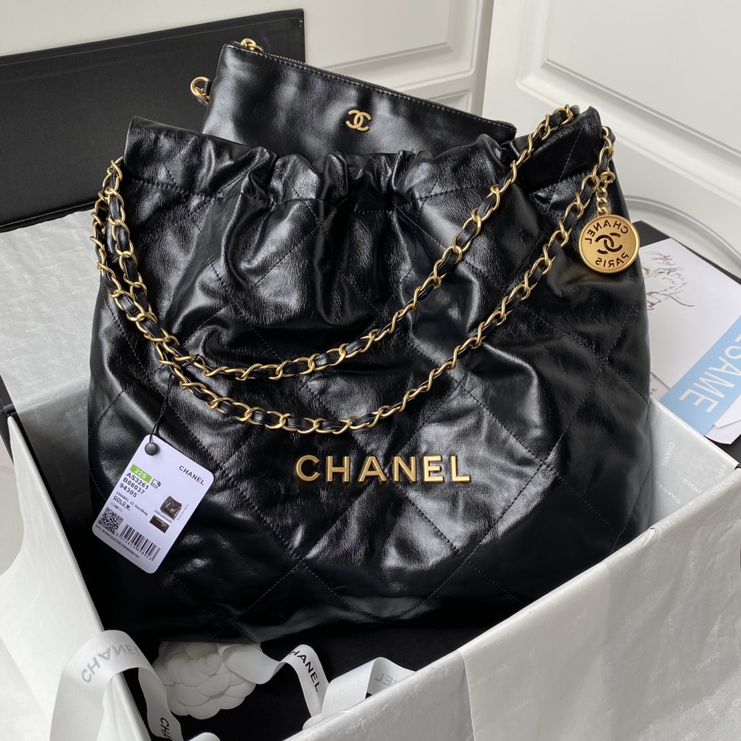 CHANEL 2022S 22 Bag Shopping Bag AS3261 Medium 39x42x8cm