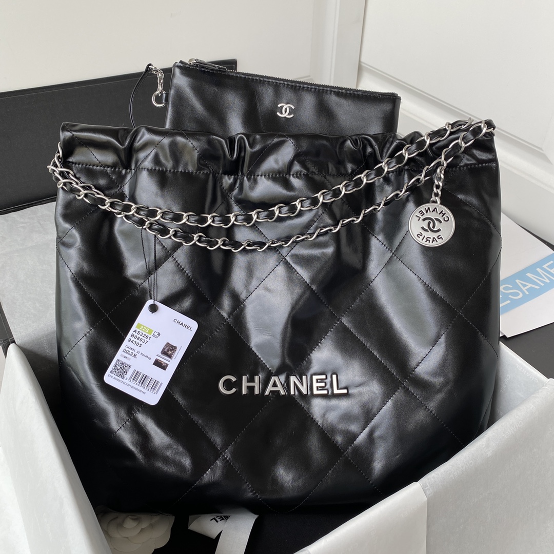 CHANEL 2022S 22 Bag Shopping Bag AS3261 Medium 39x42x8cm