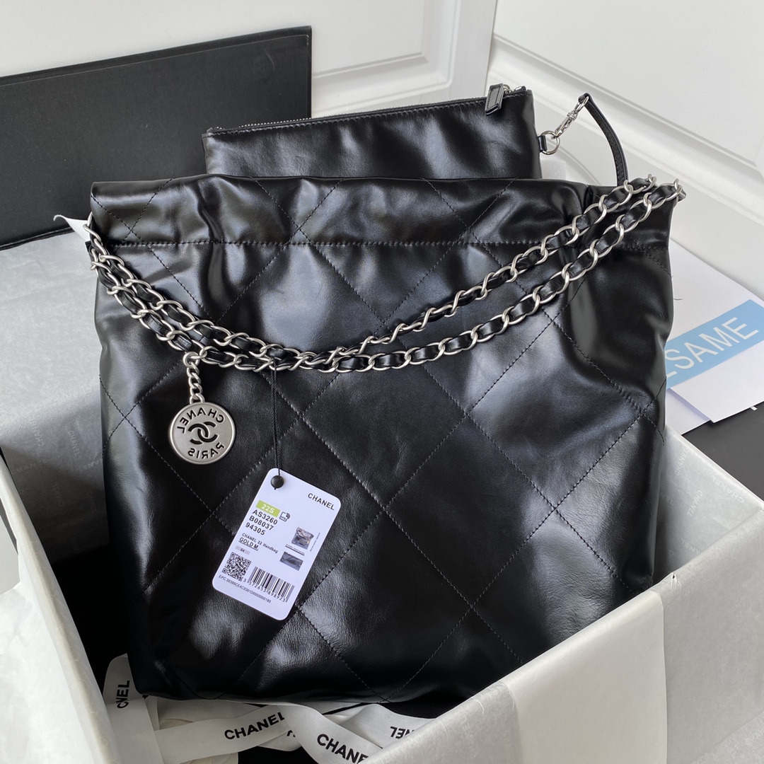 CHANEL 2022S 22 Bag Shopping Bag AS3260 Small 35x37x7cm