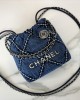 CHANEL 24P 22 Bag Mini Denim AS3980 19x20x6cm