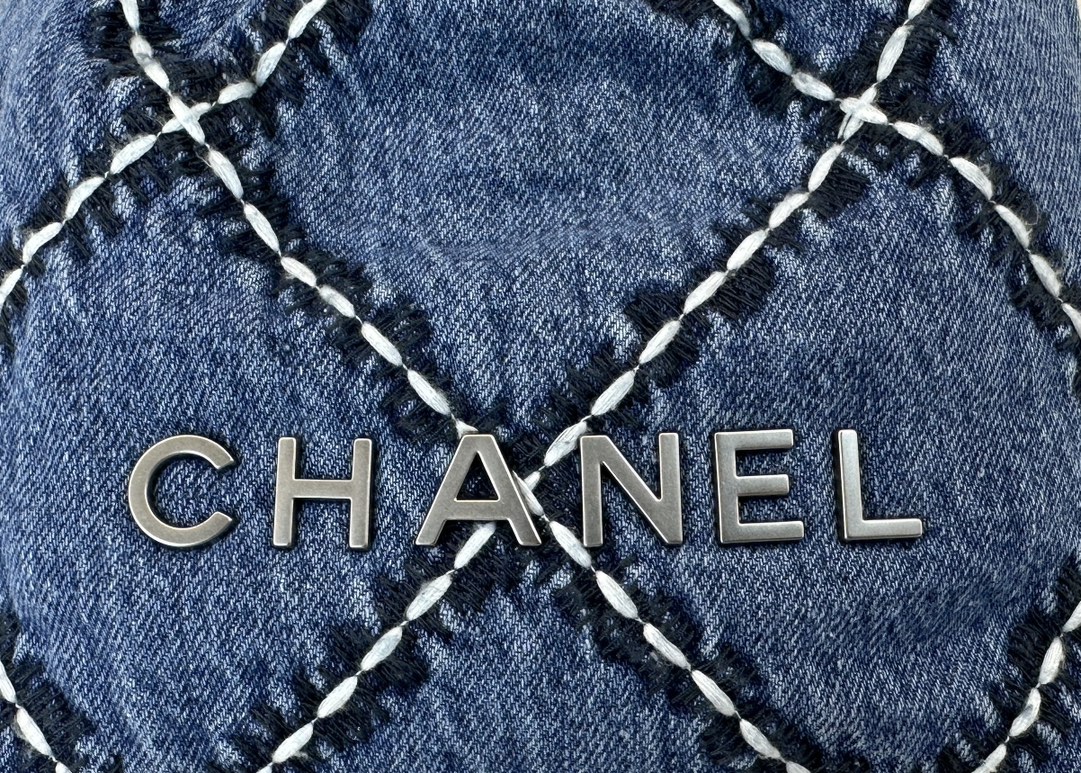 CHANEL 24P 22 Bag Mini Denim AS3980 19x20x6cm