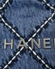 CHANEL 24P 22 Bag Mini Denim AS3980 19x20x6cm