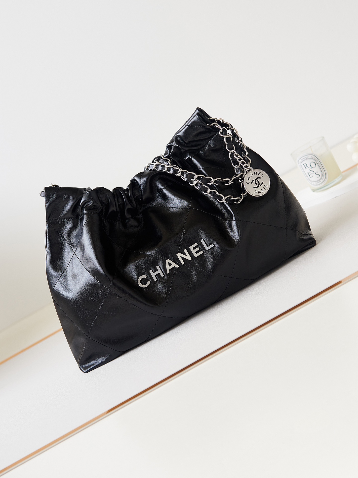 CHANEL 24C Horizontal Garbage Bag AS4486 30x45x8cm