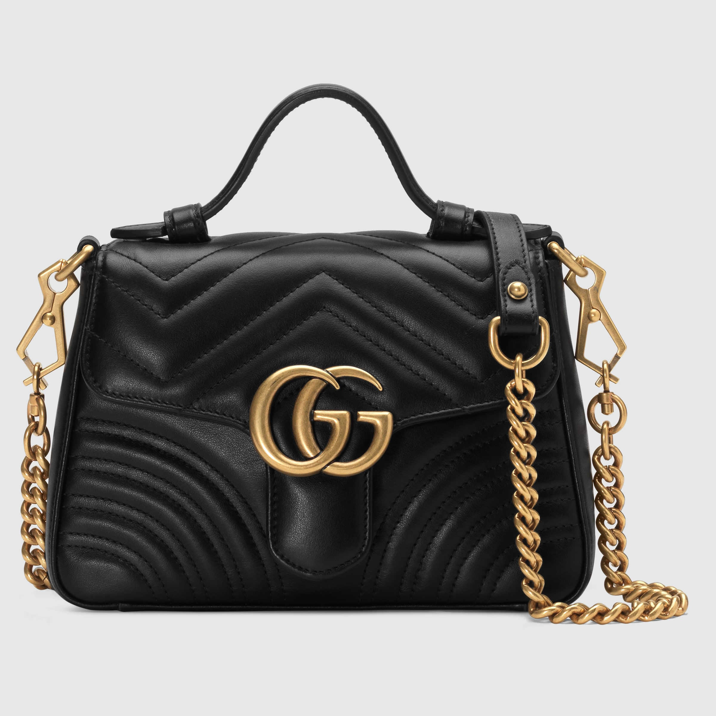 Gucci GG Marmont mini top handle bag Style ‎547260 DTDIT 1000