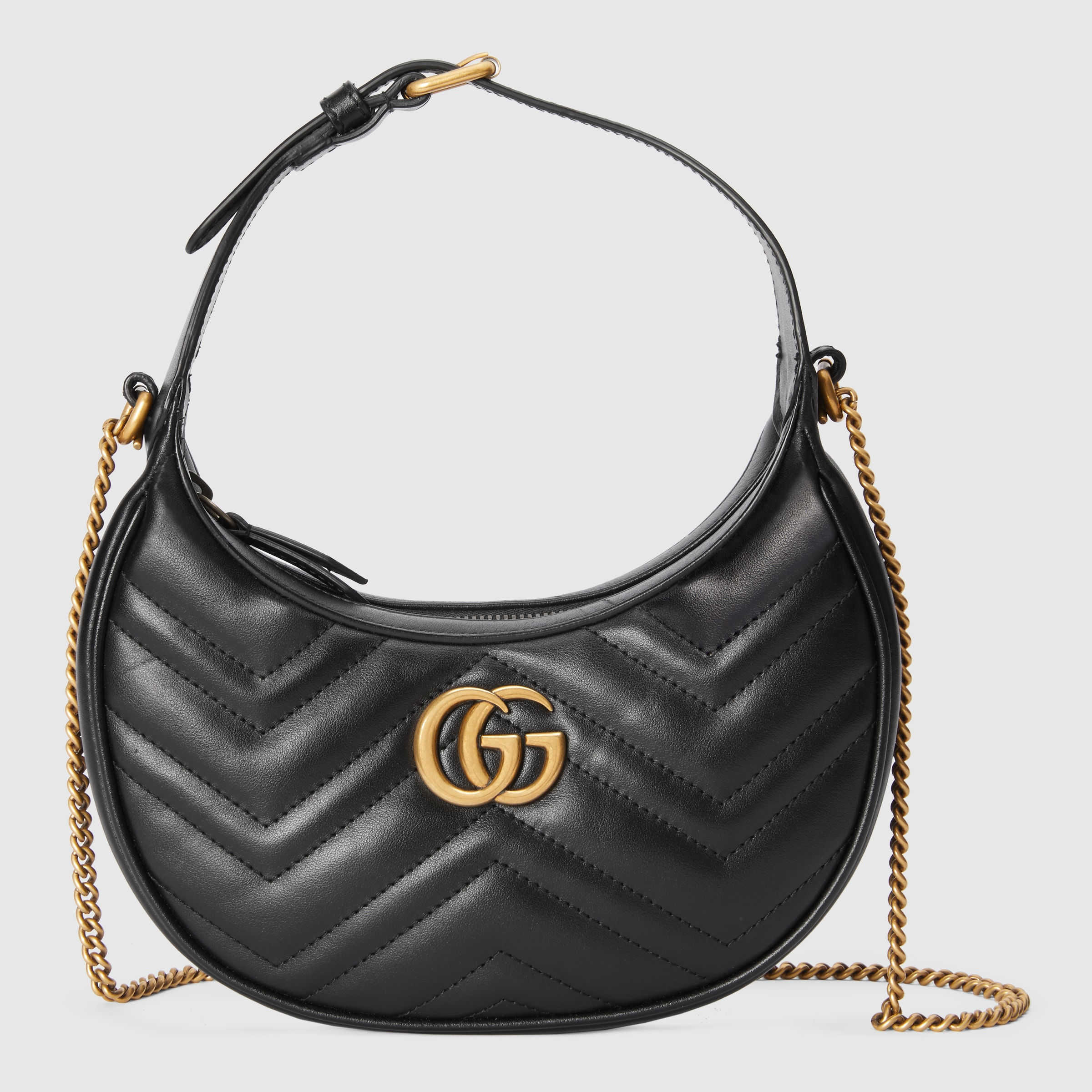 Gucci GG Marmont half-moon-shaped mini bag Style ‎699514 DTDHT 1000