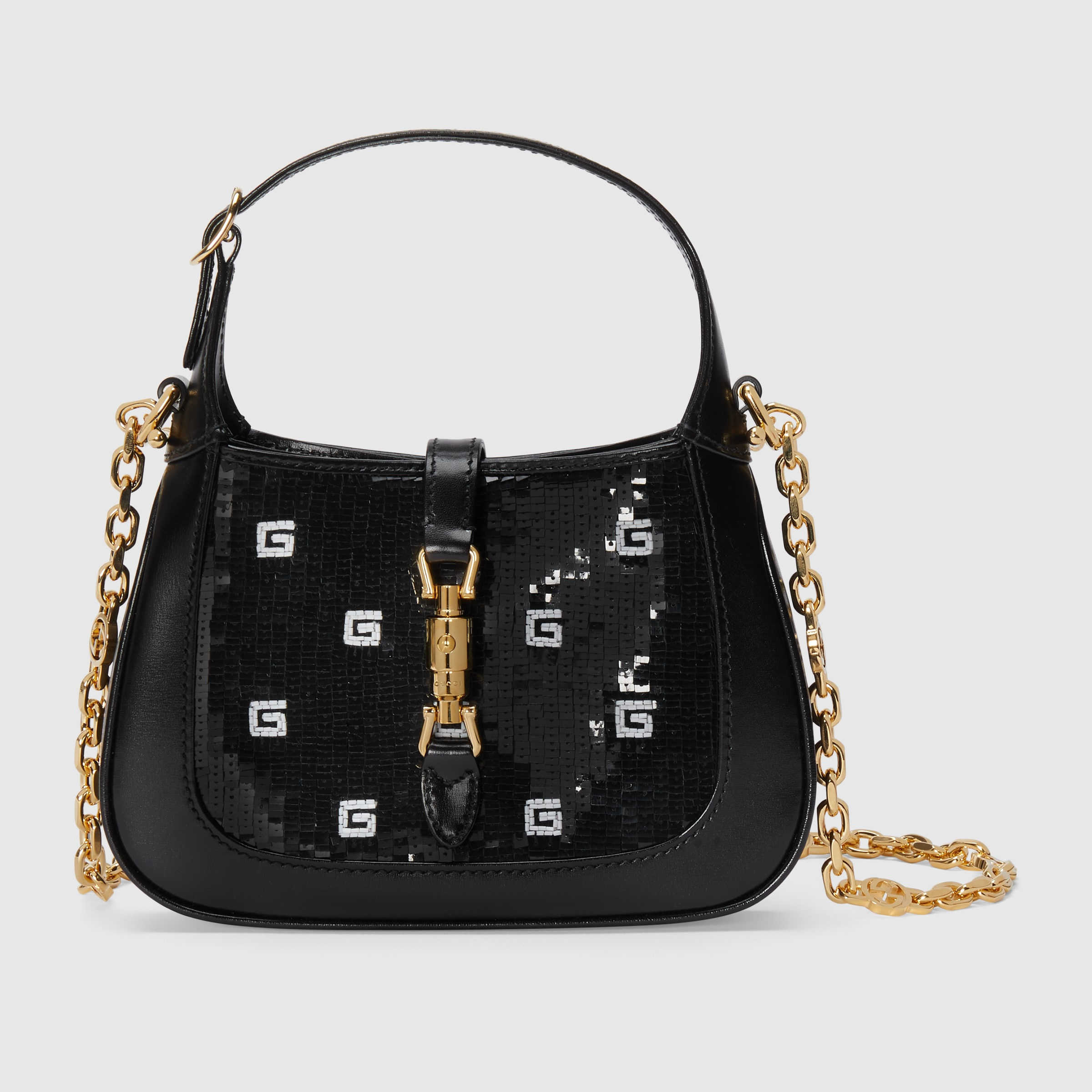 Gucci Jackie 1961 sequin mini bag Style ‎675799 FAB65 1063