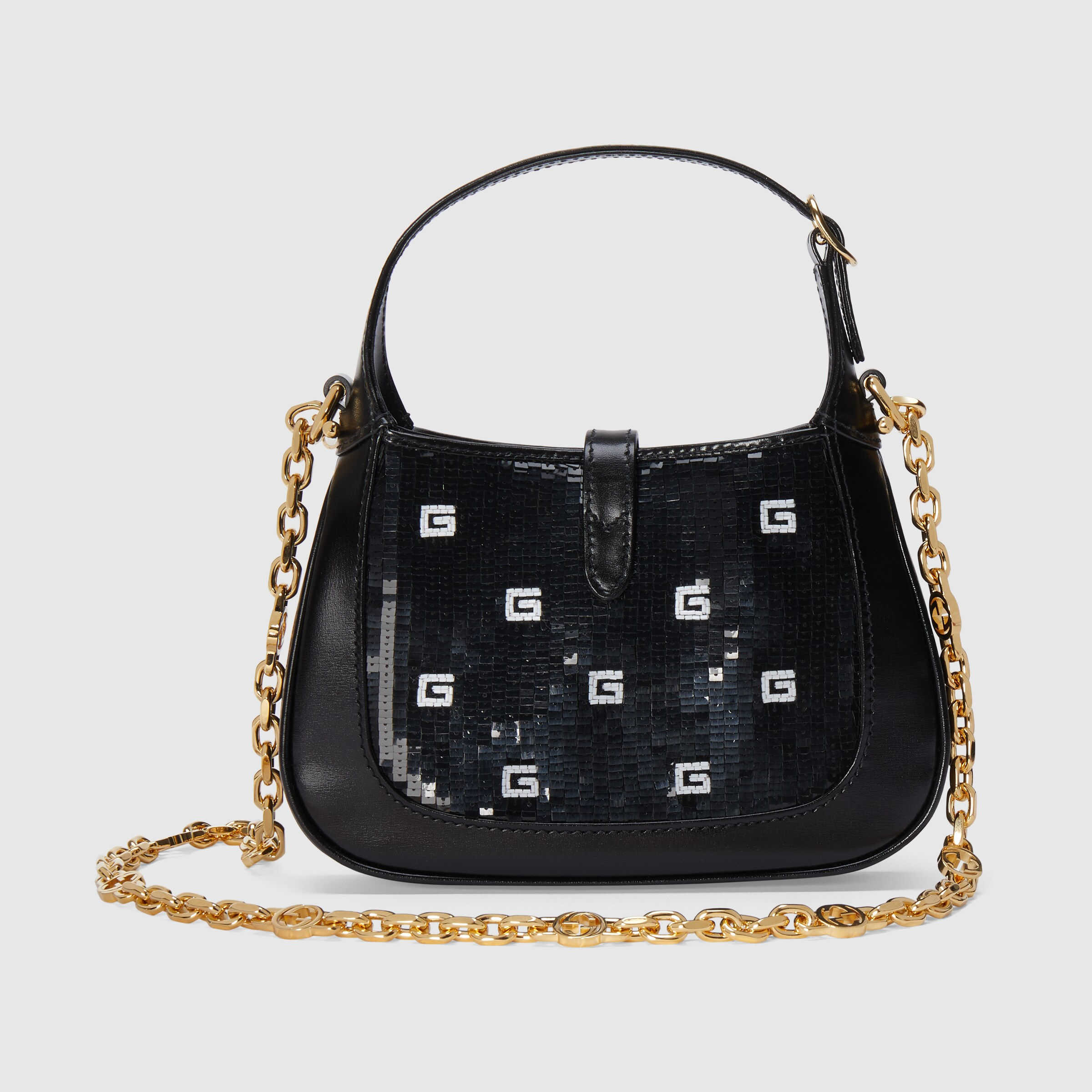 Gucci Jackie 1961 sequin mini bag Style ‎675799 FAB65 1063