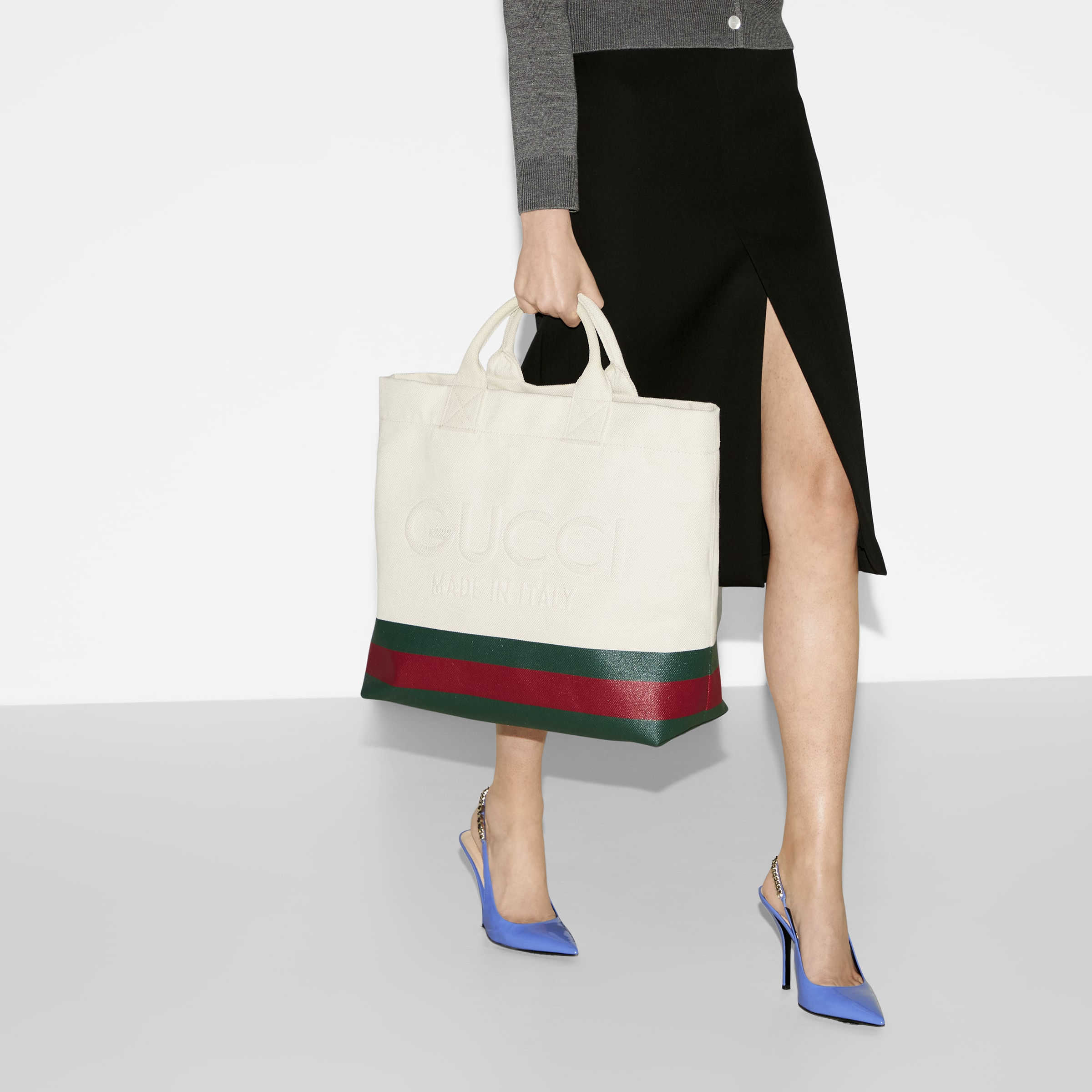 Gucci Canvas tote bag with embossed detail Style ‎782741 FAC4W 8477