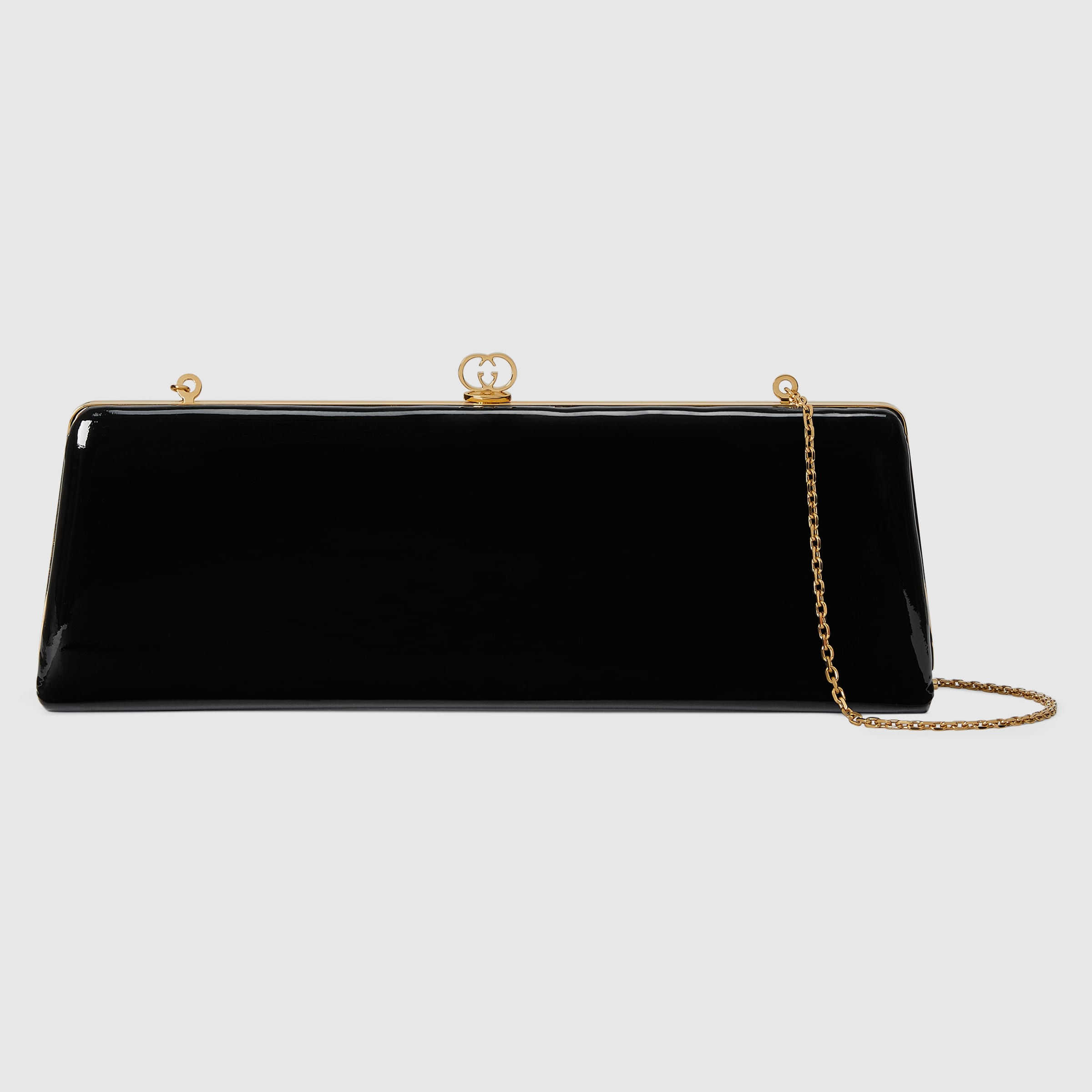 Gucci Broadway small patent leather evening bag Style ‎741874 BCB0G 1000