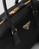 PRADA Re-Edition 1978 medium Re-Nylon and Saffiano leather two-handle bag 1BB115_R064_F0002_V_OOO