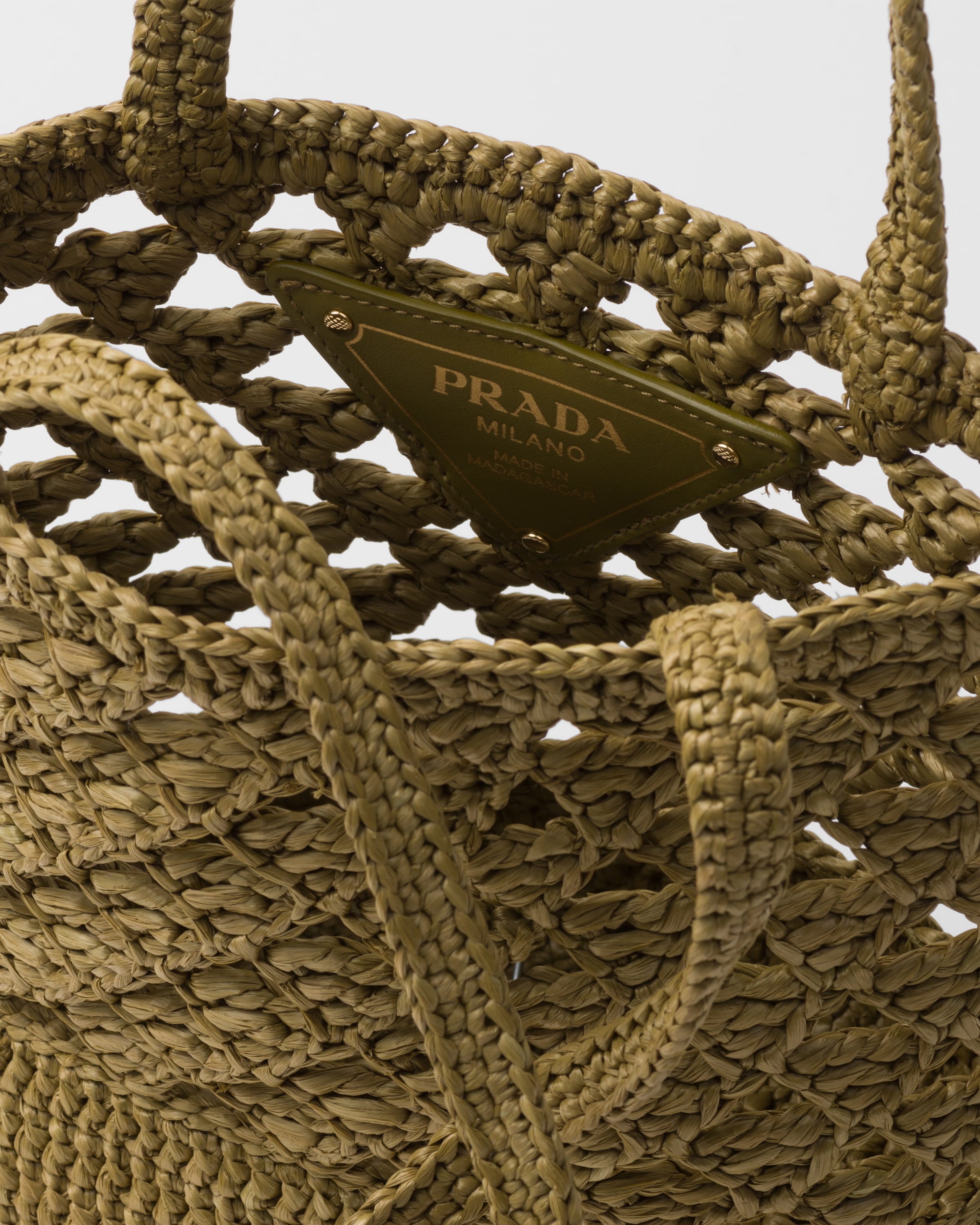 PRADA Crochet tote bag 1BG494_2M2T_F0393_V_OOO