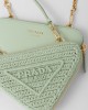 PRADA Crochet and leather mini-pouch 1NR015_2FMC_F0934