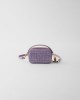 PRADA Crochet and leather mini-pouch 1NR025_2CYC_F027J