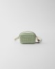 PRADA Crochet and leather mini-pouch 1NR025_2CYC_F0934