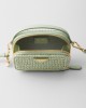 PRADA Crochet and leather mini-pouch 1NR025_2CYC_F0934