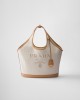 PRADA Large linen blend and leather tote bag 1BG472_2DLI_F0018_V_OAH