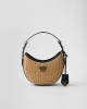 PRADA Wicker and leather Arqué bag 1BC202_2CYF_F0I55_V_OOO