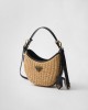 PRADA Wicker and leather Arqué bag 1BC202_2CYF_F0I55_V_OOO