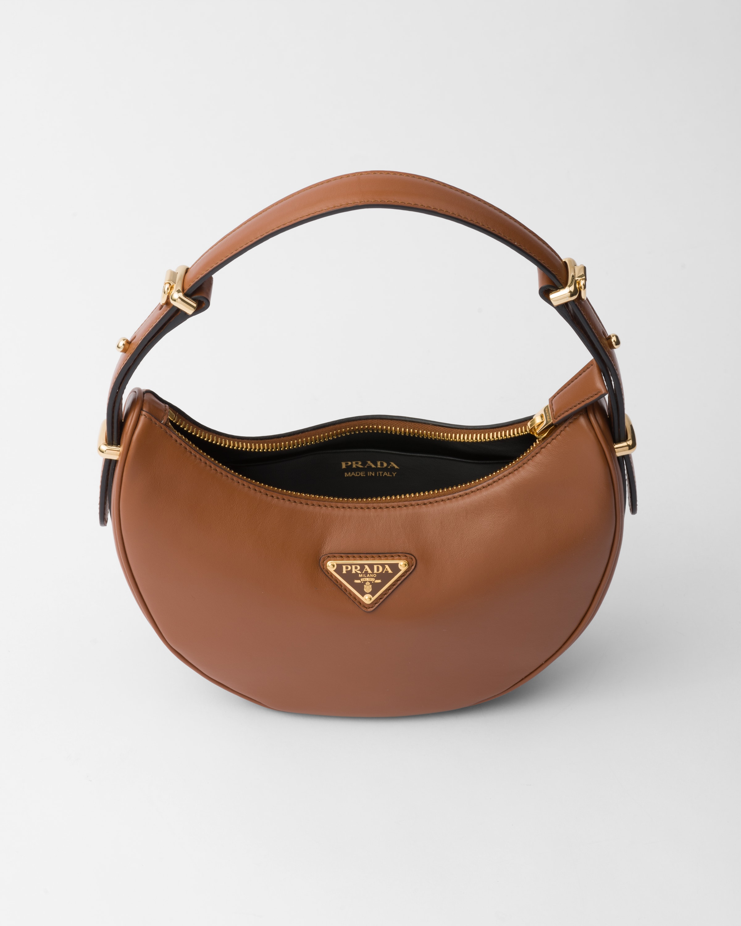 PRADA Arqué leather shoulder bag 1BC194_ASK_F0XUG_V_OOO