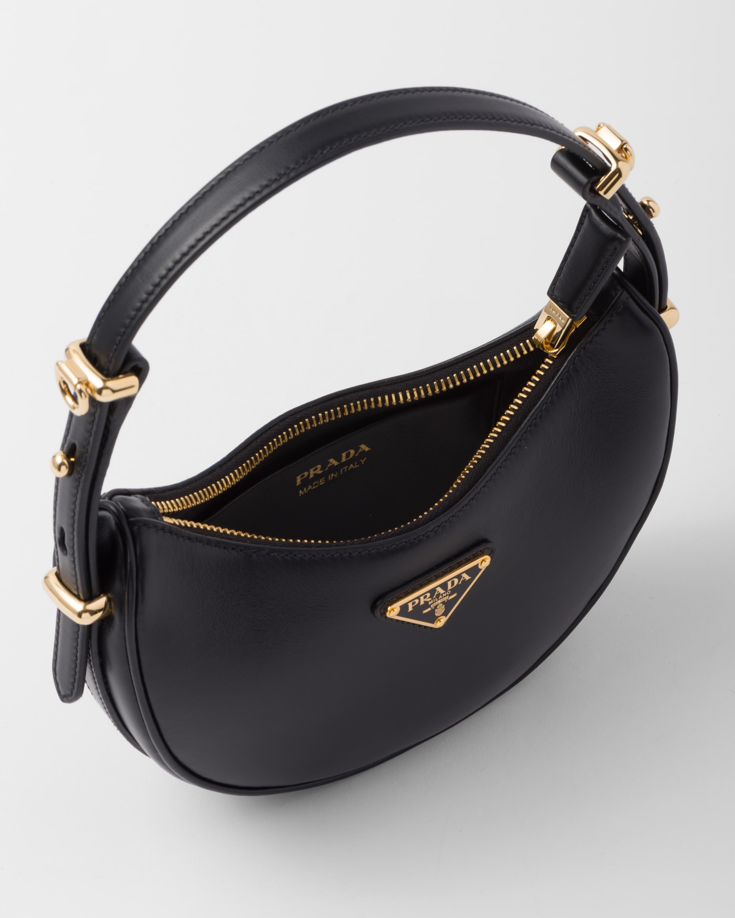 PRADA Arqué leather mini shoulder bag 1BC199_ASK_F0002_V_OOO