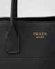 PRADA Large leather tote bag with buckles 1BG508_2CYS_F0002_V_OOO