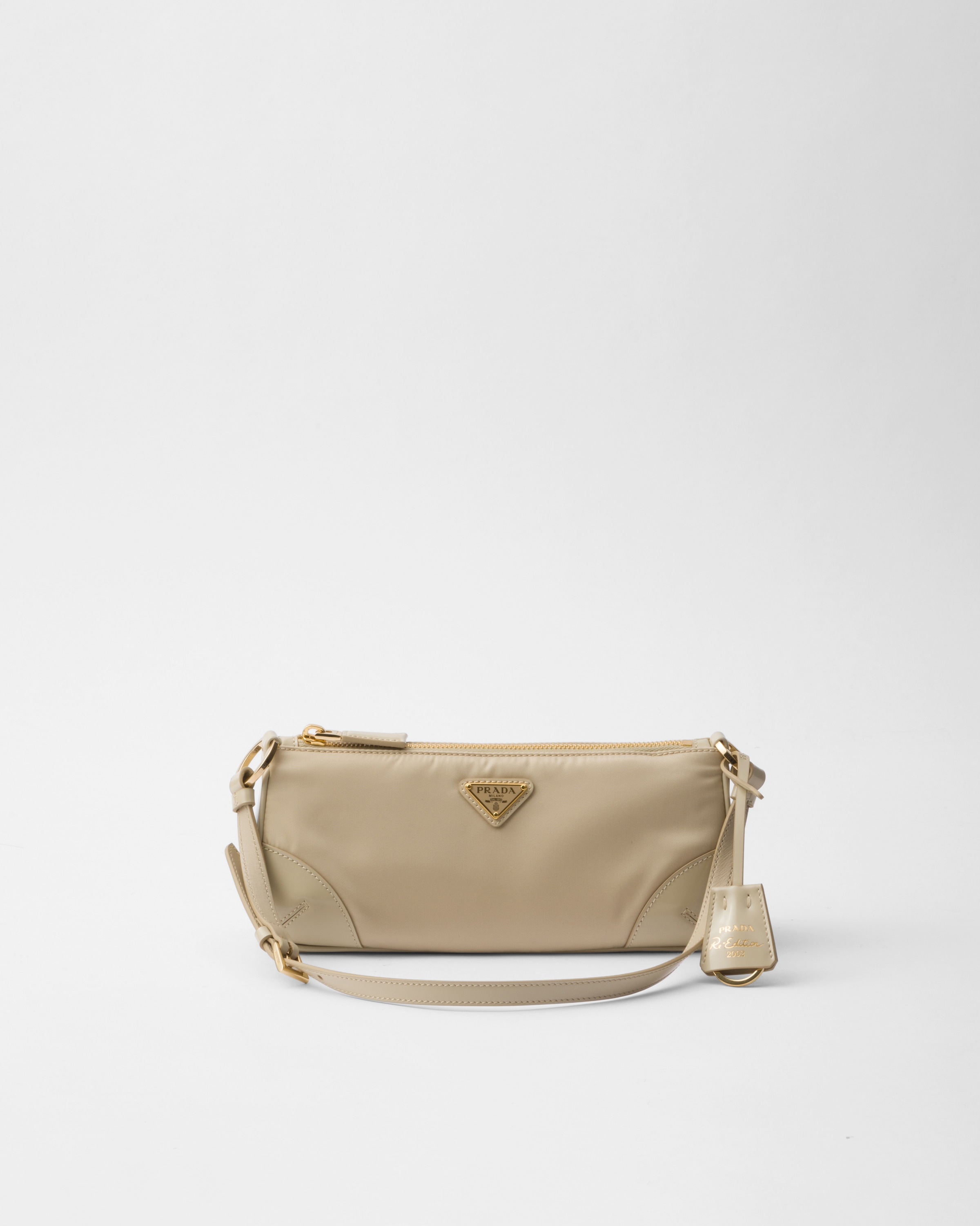 PRADA Re-Edition 2002 Re-Nylon and brushed leather shoulder bag 1BC201_R789_F0F24_V_OOO