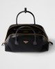 PRADA Large Re-Nylon and leather top-handle bag 1BB119_2C02_F0002_V_OOO