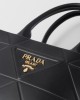 PRADA Mini Symbole leather bag with stitching 1BA396_ASK_F0002_V_OCO