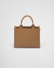 PRADA Mini Symbole leather bag with stitching 1BA396_ASK_F03OE_V_OCO