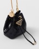 PRADA Sequined satin mini-pouch 1NR016_959_F0002