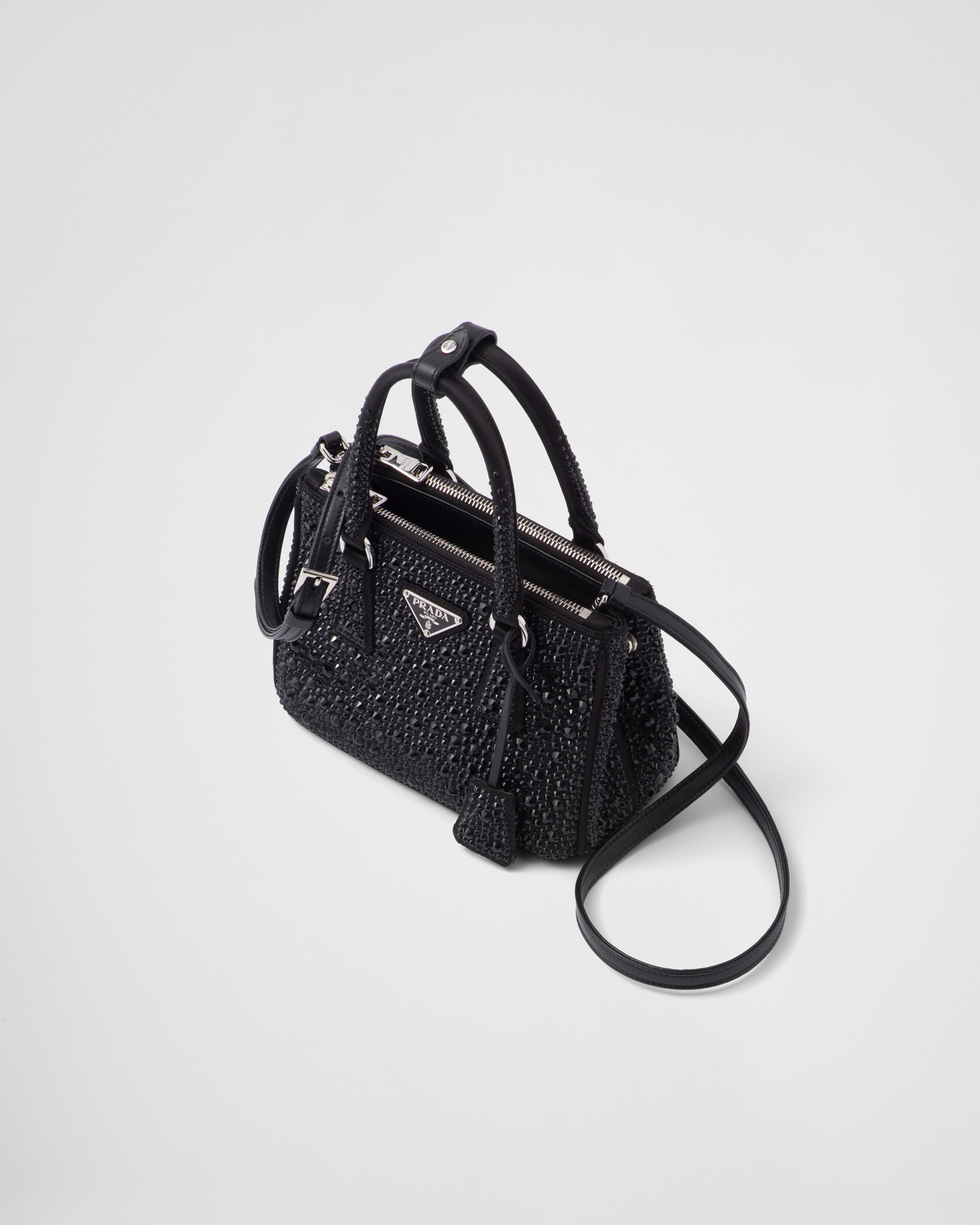 PRADA Galleria satin mini-bag with crystals 1BA906_2AWL_F0002_V_EOY